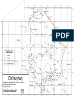 El Paso, Ciudad Juárez y sus alrededores en mapa isotermal