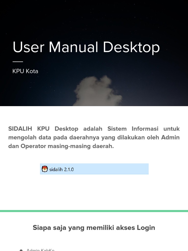 Panduan Penggunaan KPU Desktop | PDF | Komputer