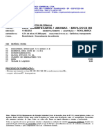 Desinfetante / Aromat. - Erva Doce HS: Sugestão de Fórmula Sugestão de Fórmula Sugestão de Fórmula Sugestão de Fórmula