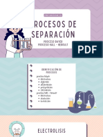 Procesos de Separación