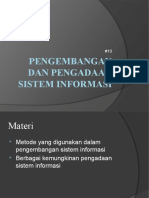 Pengembangan Dan Pengadaan Sistem Informasi