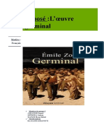 Exposé:L'œuvre Germinal: Matière: Français