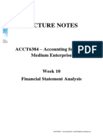 PJJ - Lecturer Notes - Pert 10 - Financial Statement Analysis