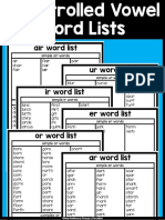 R Controlled Word Lists