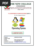 E-Content OS Full Notes Unit - 1 To 4