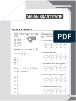 SOAL - Pengetahuan Kuantitatif - Latihan 4