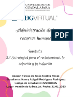 U2 - 2.1 Estrategias para El Reclutamiento, La Selección y La Inducción - NancyRodriguez