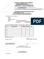 Formulir Permintaan Barang Inventaris (BHP Atau Modal)