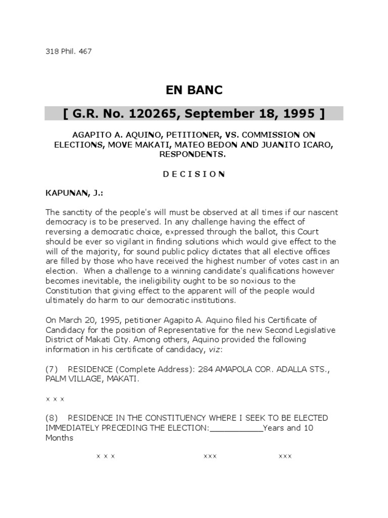 Aquino vs comelec pdf voting domicile law 