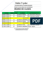 Horario Clinicas