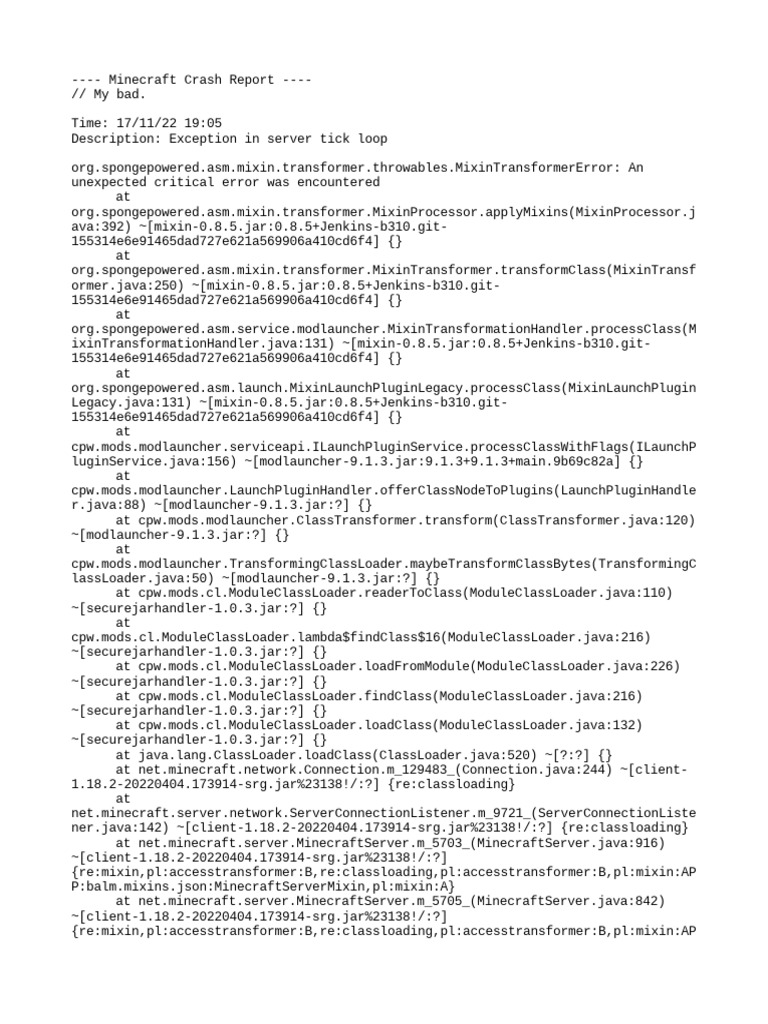 Crash 2022 11 17 19.05.44 Server PDF Computer Architecture
