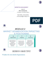 Market Segmentation Targeting & Positioning (STP)