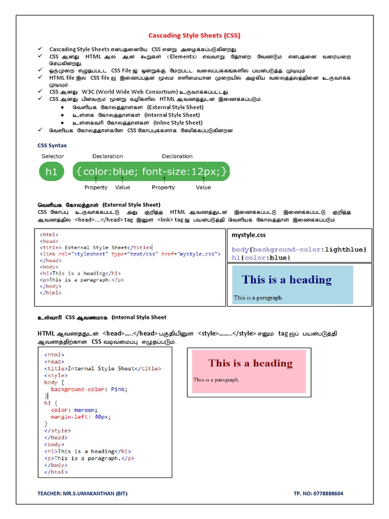 Css Notes | PDF | Typefaces | Html