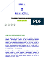 MANUAL de PAUSAS ACTIVAS. Pierre Almonacid Haro Profesor de Educación Física Enc. Prog. Promoción de Salud Desam Quellón