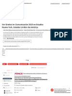 Grados en Comunicación en Estados Nueva York, Estados Unidos de América