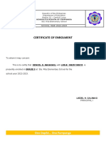 Cert of Enrolment