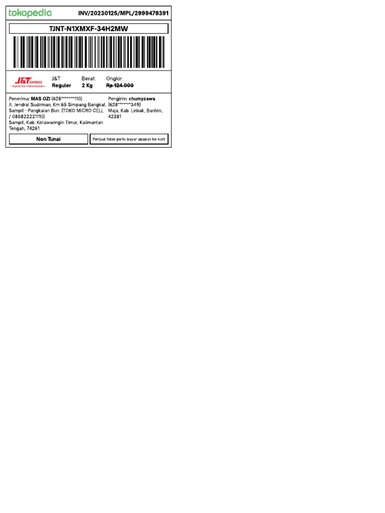 resi tokped | PDF
