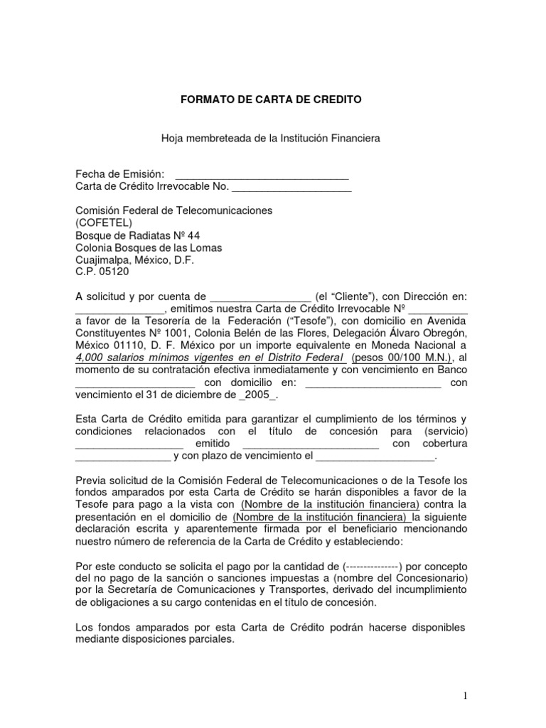 FormatoCartade_Credito Carta de crédito Bancos
