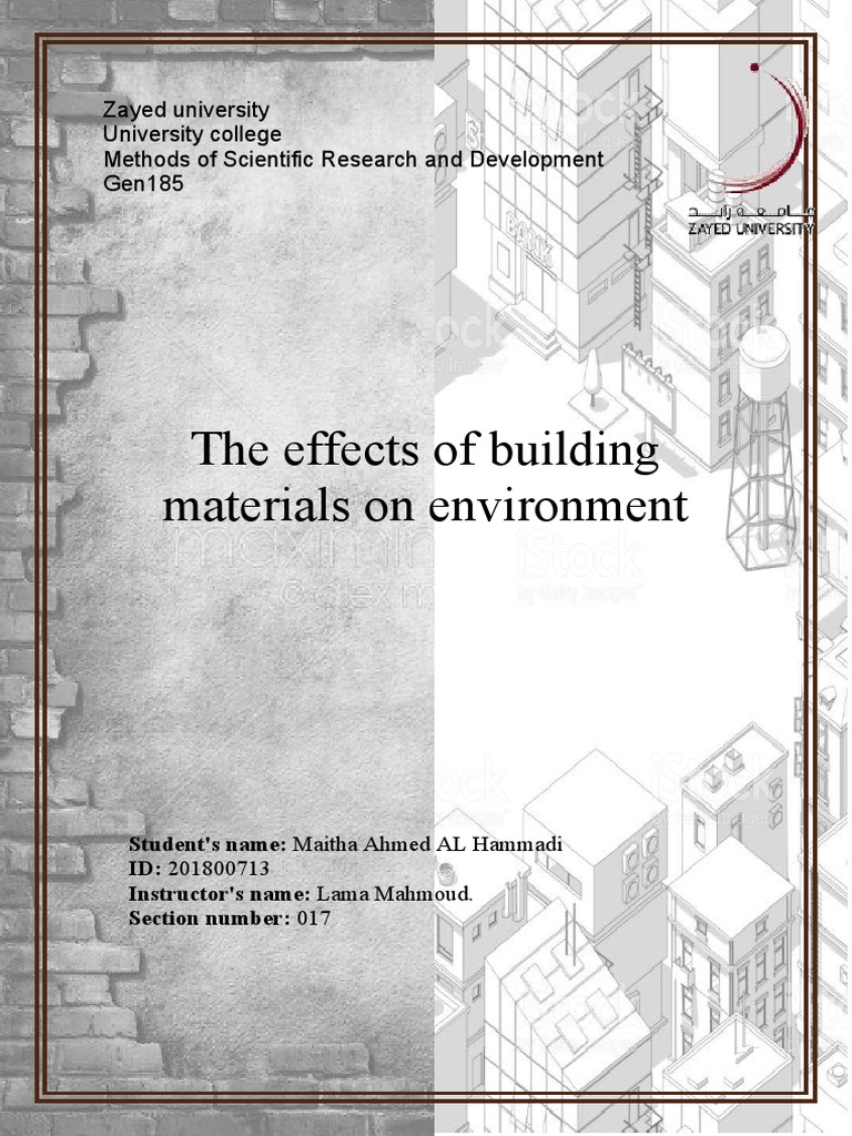 Building Materials Research Paper PDF Sustainability Building