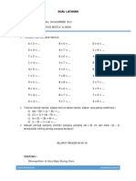 SOAL ALJABAR DAN PERSEGI PANJANG