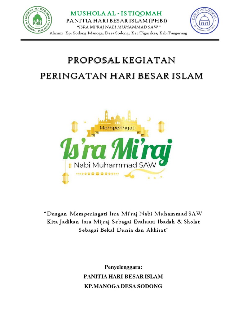 PROPOSAL PHBI ISRA MIRAJ (AL_ISTIQOMAH) PDF
