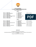 ROL DE PARTIDOS - PRIMERA FECHA