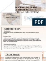 Introduction To Trade Marks J Trade Secerts J PPP