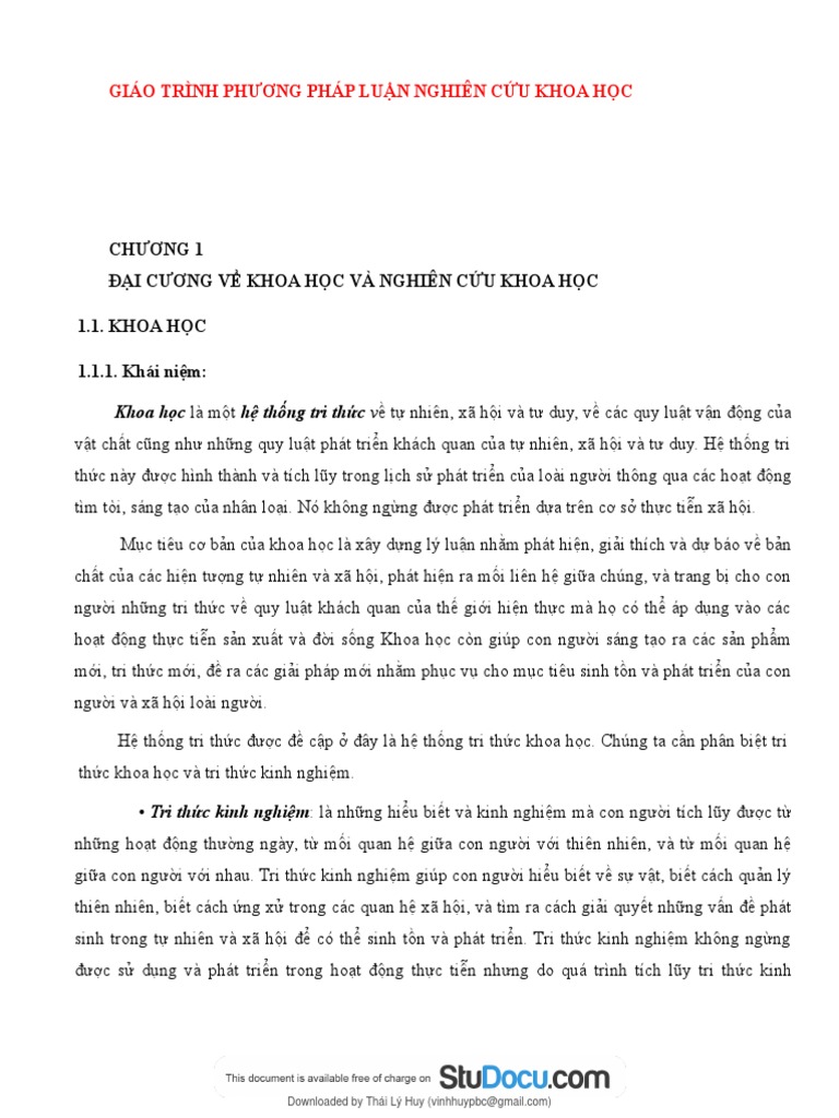 Giao trinh phuong phap luan nghien cuu khoa hoc pdf