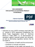 RISK ASSESSMENT FOR ELECTRICAL & ELECTRONIC PRODUCTS IN INDONESIA