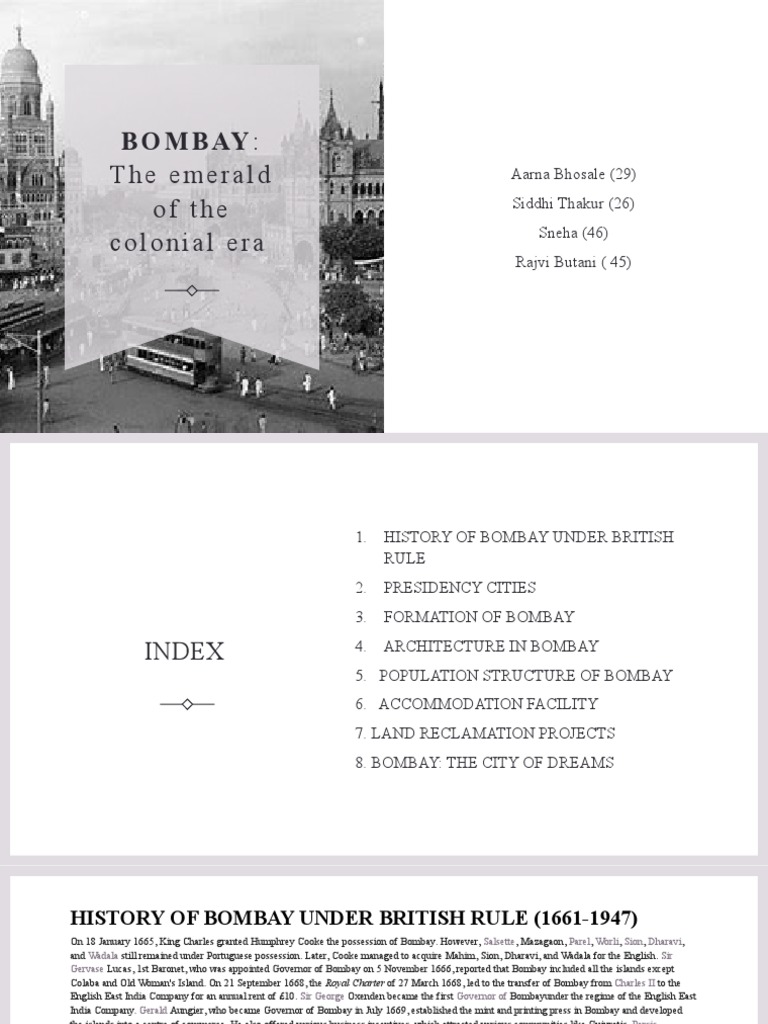 History of Bombay Under British Rule | PDF | Mumbai