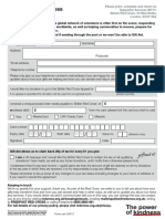 Postal Donation Form 2021 May