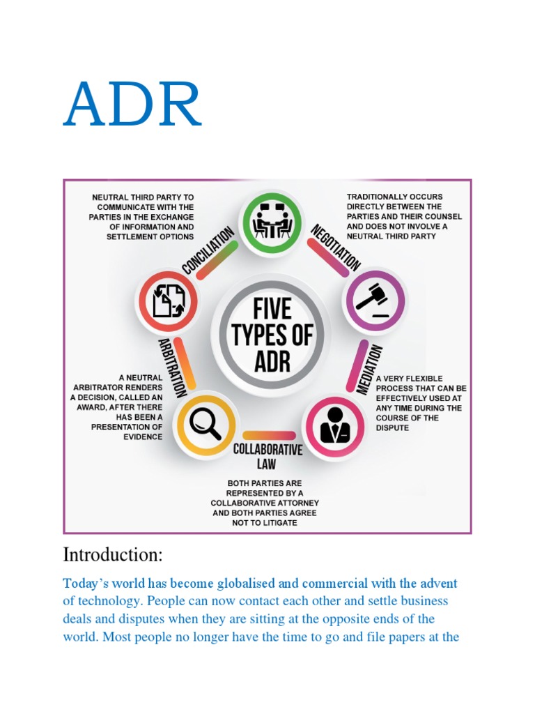 Overview of Alternative Dispute Resolution | PDF | Alternative Dispute ...