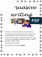 Persuasive Writing Adverts Booklet.201262848