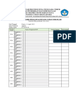 Daftar Hadir Pengawas Ruang