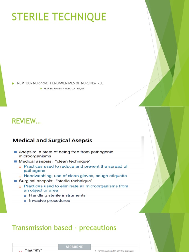 Sterile Technique PDF