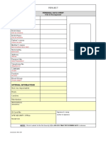 Fiche de Renseignement - Template