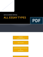 ALL ESSAY TYPES - For IELTS