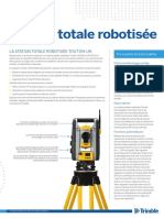 Trimble spsx20 Robotic Total Station Datasheet French