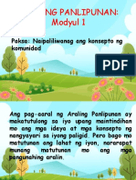 Q1 - ARPAN - MOD 1 - Naipaliliwanag Ang Konsepto NG Komunidad