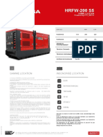 Fiche Technique Du Groupe Electrogene HRFW 200 s5 Location Franandccedil Ais