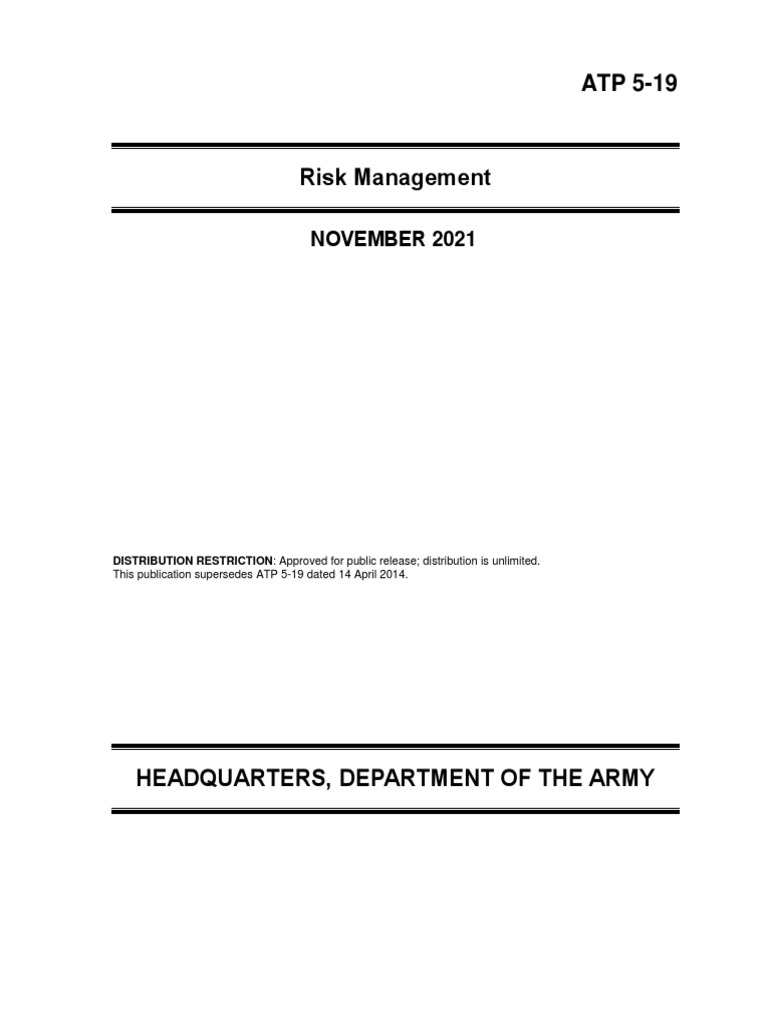 Army Risk Management Guidelines | PDF | Risk | Hazards
