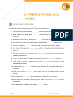 SV Advanced Prepositions