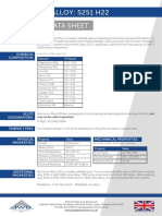 Aluminium Alloy 5251 H22 JWD TDS