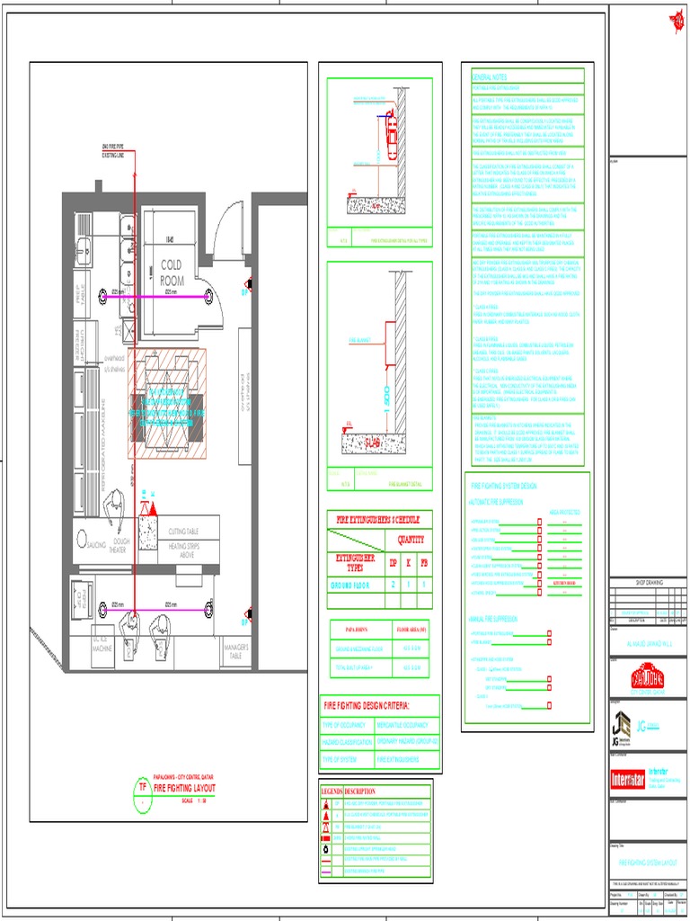 Fire Fighting Layout | PDF | Fires | Safety
