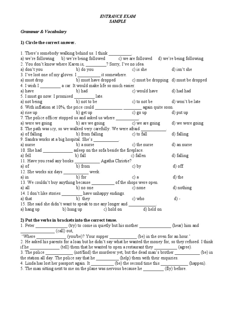 106 entrance exam sample 6 pdf