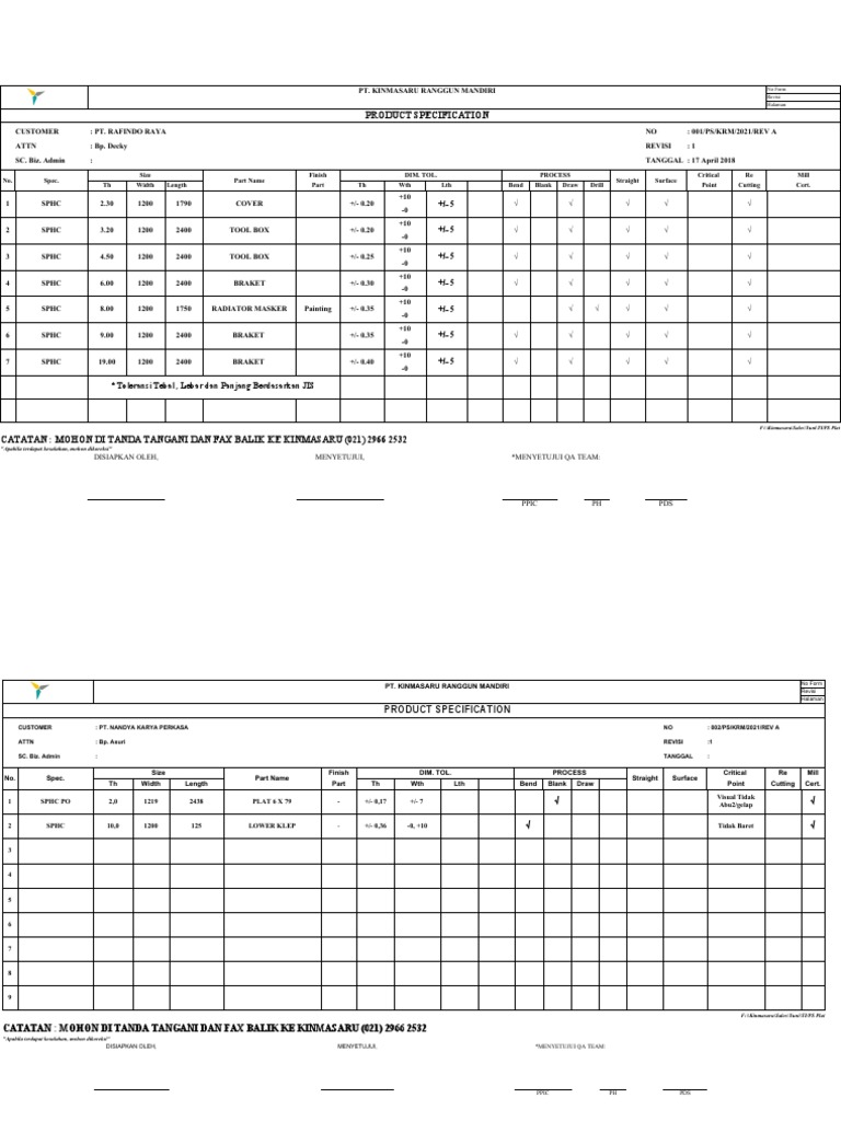 Form PS Customer | PDF