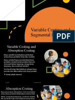 Variable Costing and Segmental Reporting Am