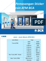 Standar Pemasangan Sticker Mesin ATM BCA 2021