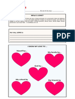 Worksheet - LOVE - Grade 4