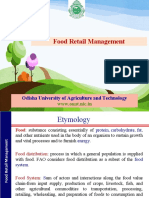 Food Retail Management: Odisha University of Agriculture and Technology